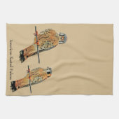 American Kestrel Falcon Theedoek (Horizontaal)