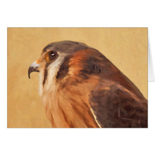 American Kestrel Painting - Original Bird Art