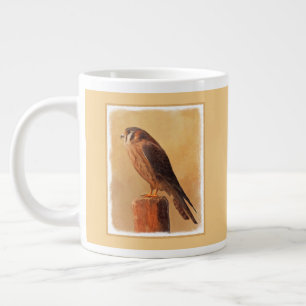 American Kestrel Painting - Original Bird Art Grote Koffiekop