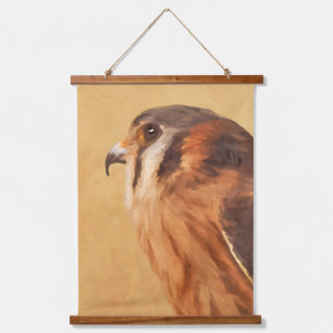 American Kestrel Painting - Original Bird Art Hangend Wandkleed