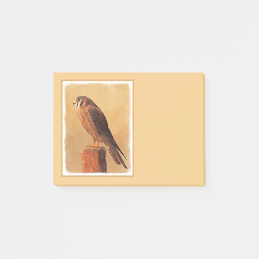 American Kestrel Painting - Original Bird Art Post-it® Notes (Voorkant)