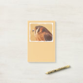 American Kestrel Painting - Original Bird Art Post-it® Notes (Op bureau)