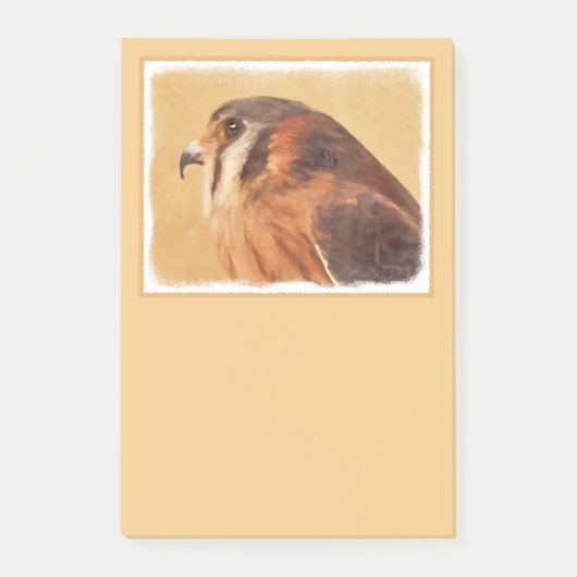 American Kestrel Painting - Original Bird Art Post-it® Notes (Voorkant)