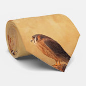 American Kestrel Painting - Original Bird Art Stropdas (Opgerold)