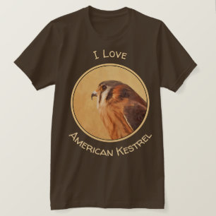 American Kestrel Painting - Original Bird Art T-shirt