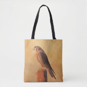 American Kestrel Painting - Original Bird Art Tote Bag (Voorkant)