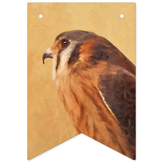 American Kestrel Painting - Original Bird Art Vlaggetjes (Eerste vlag)