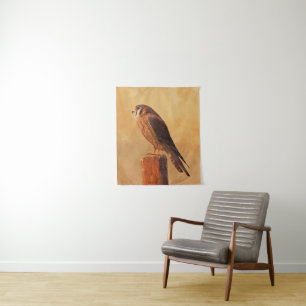 American Kestrel Painting - Original Bird Art Wandkleed