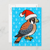 American Kestrel Santa Feestdagenkaart (Voorkant / Achterkant)