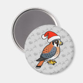 American Kestrel Santa Magneet (Voorkant / Achterkant)