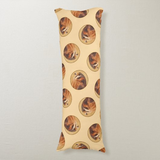 American Kestrel Schilderen Originele Wild Bird Ar Lichaamskussen (Voorkant Verticaal)