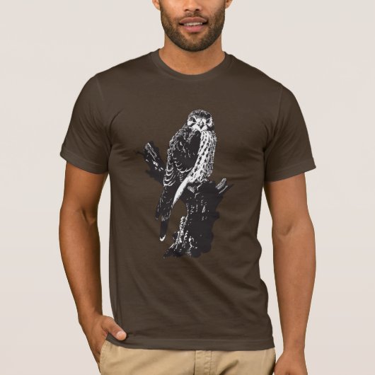 American Kestrel Sketch T-shirt (Voorkant)