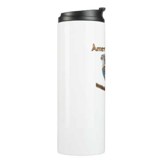 American Kestrel Thermal Tumbler Thermosbeker (Gedraaid links)