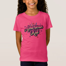 American Kid | Patriotic Youth & USA Pride Design T-shirt