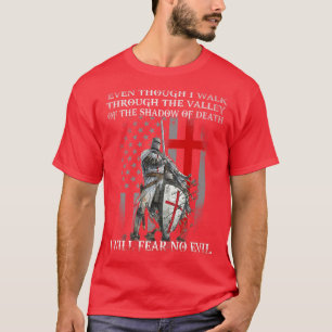 American Knight Templar, ik zal me geen kwade psal T-shirt