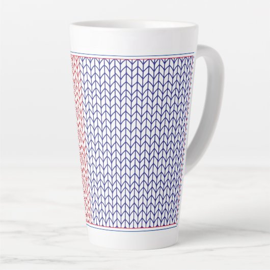 AMERICAN KNIT Hoge Latte Mok (Rechterhoek)