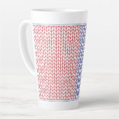 AMERICAN KNIT Hoge Latte Mok (Linkerhoek)