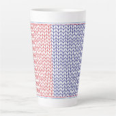 AMERICAN KNIT Hoge Latte Mok (Voorkant)