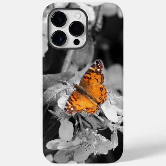 American Lady Butterfly on Blossom Cell Phone Case (Achterkant)