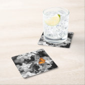 American Lady Butterfly on Blossom Paper Onderzett Kartonnen Onderzetters (Insitu)