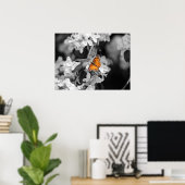 American Lady Butterfly on Blossom Poster (Thuiskantoor)