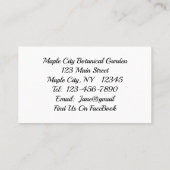 American Lady Butterfly on Blossom Visitekaartje (Achterkant)