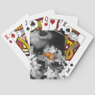 American Lady Butterfly op Blossom-speelkaarten Pokerkaarten