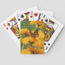 American Lady Butterfly op Heliopsis