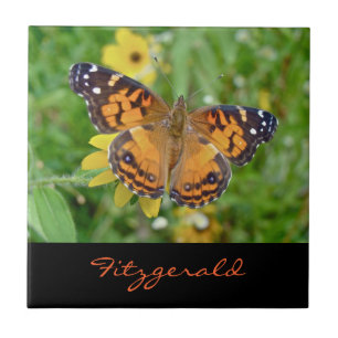 American Lady Butterfly - Vanessa virginiensis Tegeltje