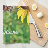 American Lady Butterfly - Vanessa virginiensis Theedoek (Quarter Fold)