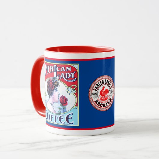 American Lady Coffee Mok (Voorkant links)