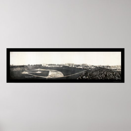 American League Baseball NY Foto 1910 Poster (Voorkant)