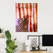 American Liberty Collage - Foto Art Poster (Thuiskantoor)