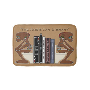 American Library Grappige Badkamer Decor Gepersona Badmat