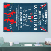 American Line Dancing Festival en het feest Spandoek (Beurs)