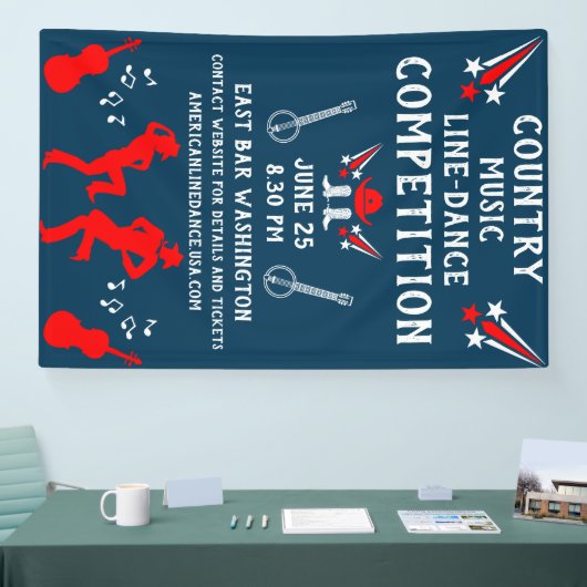 American Line Dancing Festival en het feest Spandoek (Beurs)