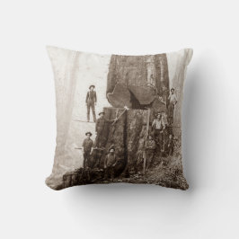 American Loggers Lumberjacks Circa 1880 Kussen