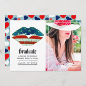 American Love Afstuderen Foto Aankondiging (Voorkant / Achterkant)