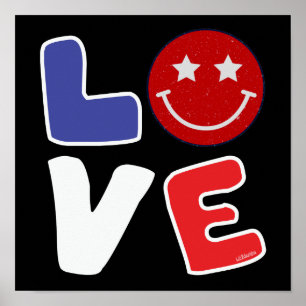 AMERICAN LOVE grappig op 4 juli Poster