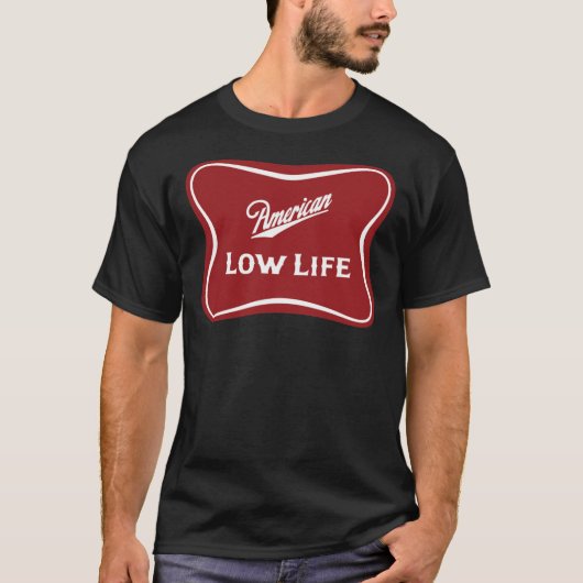 American Low Life Beer Logo Parody Essential T-Shi T-shirt (Voorkant)