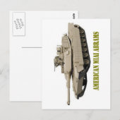 AMERICAN M1A1 ABRAMS TANK BRIEFKAART (Voorkant / Achterkant)
