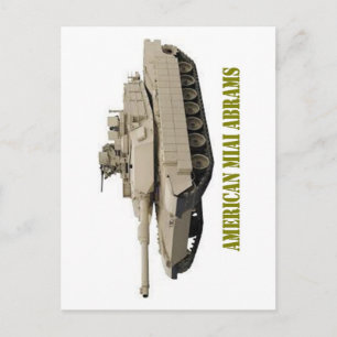 AMERICAN M1A1 ABRAMS TANK BRIEFKAART