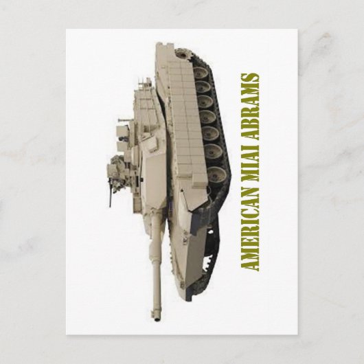 AMERICAN M1A1 ABRAMS TANK BRIEFKAART (Voorkant)