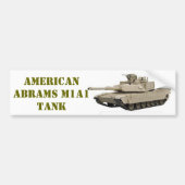 AMERICAN M1A1 ABRAMS TANK BUMPERSTICKER (Voorkant)