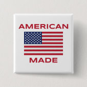 American Made Button – Trots om geboren te worden  (Voorkant)