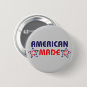 American Made Gray Ronde Button 5,7 Cm (Voorkant /achterkant)