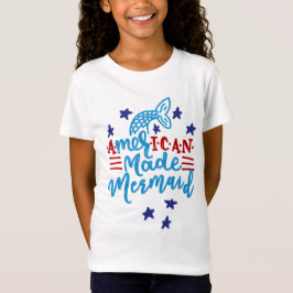 American Made Mermaid. Cute Gezegden T-shirt