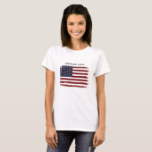 'American Made' Moederschaps-Tanktop T-shirt (Voorkant volledig)