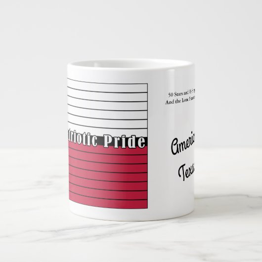 American Made, Texas Proud! Jumbo Mok (Voorkant)
