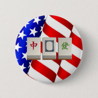 "American" Mah Jongg Ronde Button 5,7 Cm